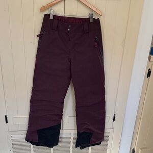 Patagonia New Kids Medium 10yr Snow Pants Powder Town insulated waterproof Recco